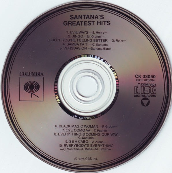 Santana : Santana's Greatest Hits (CD, Comp, RE)