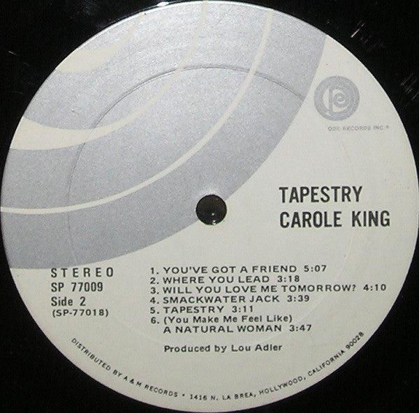 Carole King : Tapestry (LP, Album, SX\\)