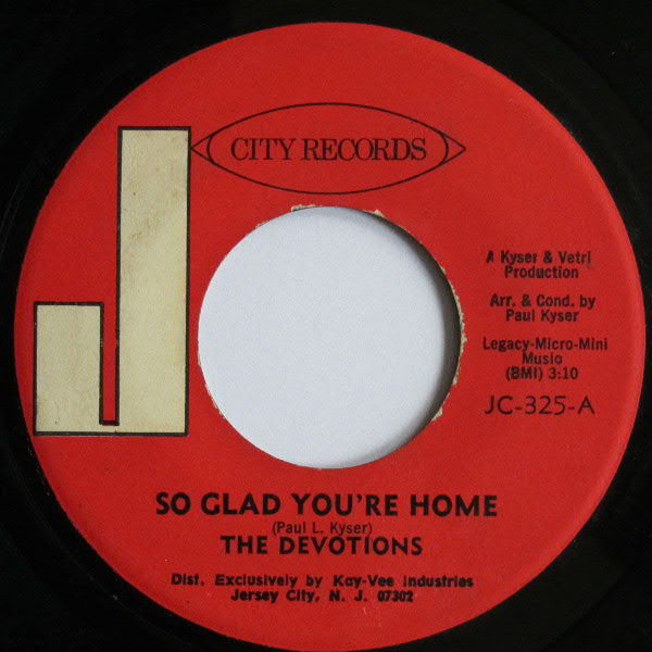 The Devotions (2) : So Glad You're Home (7", Single)