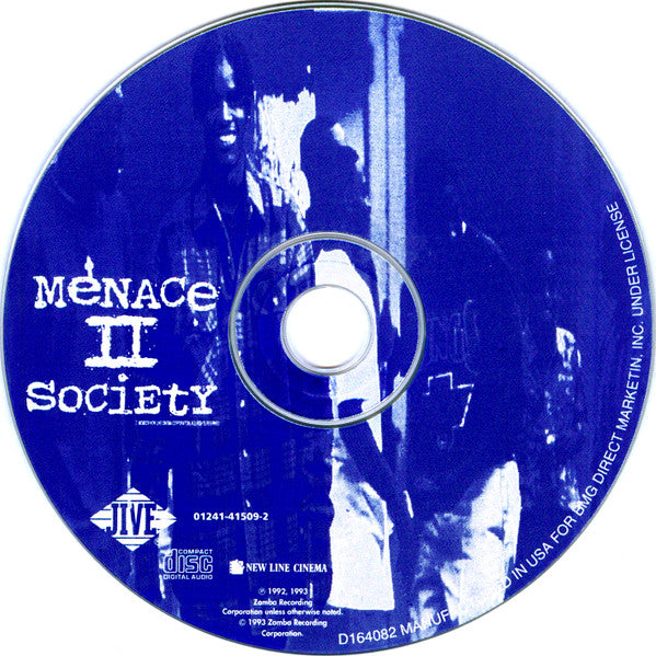 Various : Menace II Society (The Original Motion Picture Soundtrack) (CD, Comp, Club)
