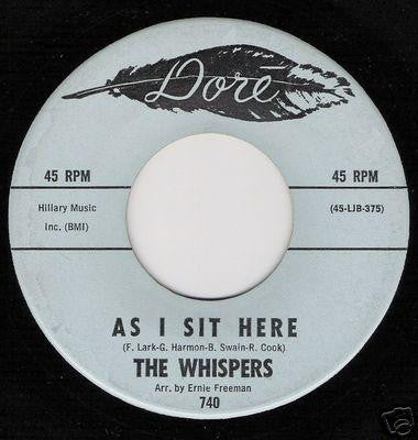 The Whispers : As I Sit Here (7", Single, Mono, Alc)