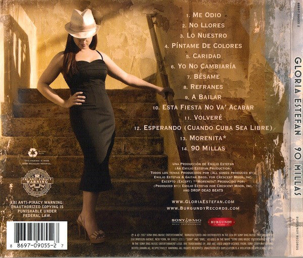Gloria Estefan : 90 Millas (CD, Album, Gat)