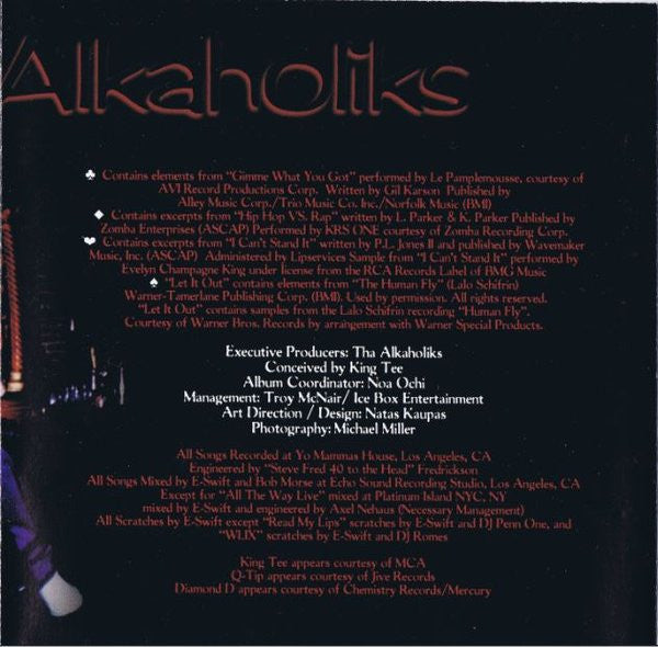 Tha Alkaholiks : Coast II Coast (CD, Album, RE)