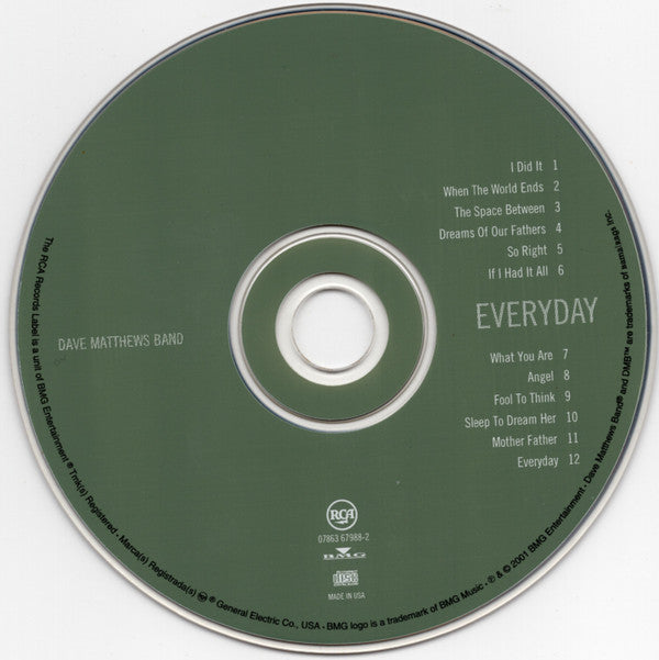 Dave Matthews Band : Everyday (CD, Album, Sli)