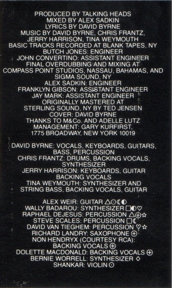 Talking Heads : Speaking In Tongues (Cass, Album, RE, Dol)