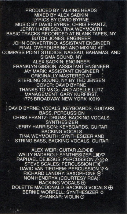 Talking Heads : Speaking In Tongues (Cass, Album, RE, Dol)