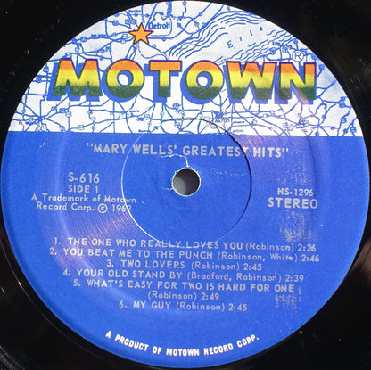 Mary Wells : Greatest Hits (LP, Album, Comp, RE)