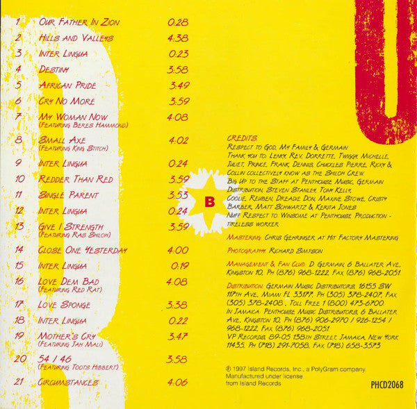 Buju Banton : Inna Heights (CD, Album)