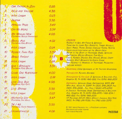 Buju Banton : Inna Heights (CD, Album)