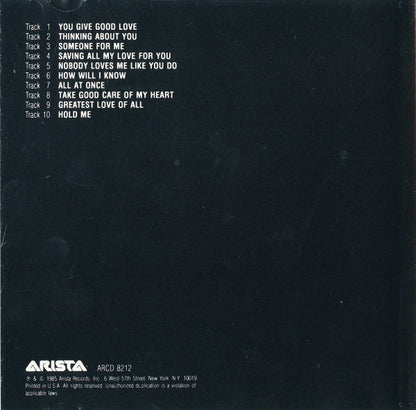 Whitney Houston : Whitney Houston (CD, Album, RP)