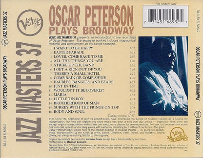 Oscar Peterson : Oscar Peterson Plays Broadway (CD, Comp)