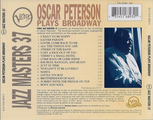 Oscar Peterson : Oscar Peterson Plays Broadway (CD, Comp)