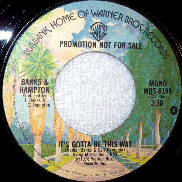 Banks & Hampton : It's Gotta Be This Way (7", Promo)