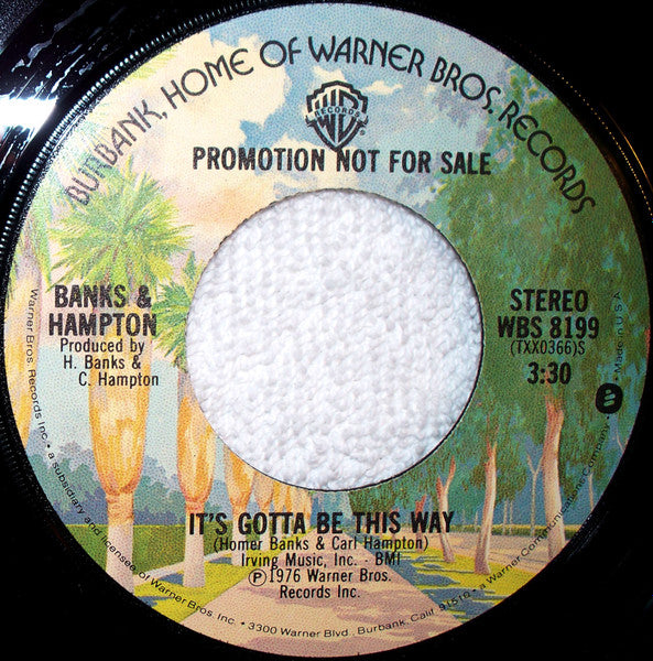 Banks & Hampton : It's Gotta Be This Way (7", Promo)