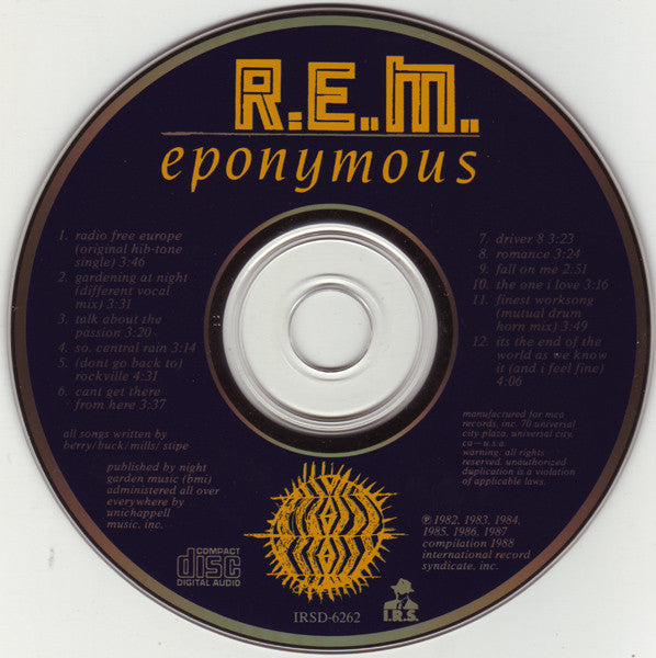 R.E.M. : Eponymous (CD, Comp)