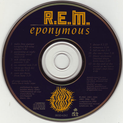 R.E.M. : Eponymous (CD, Comp)