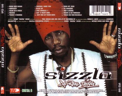 Sizzla : Da Real Thing (CD, Album)