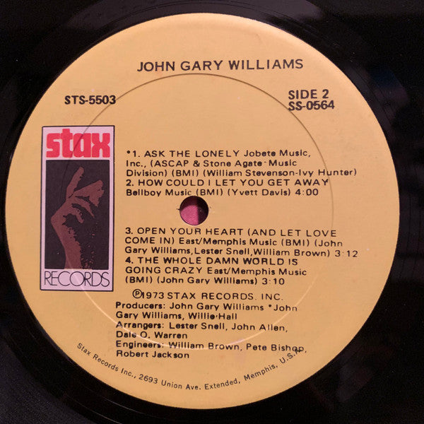 John Gary Williams : John Gary Williams (LP, Album, RE)