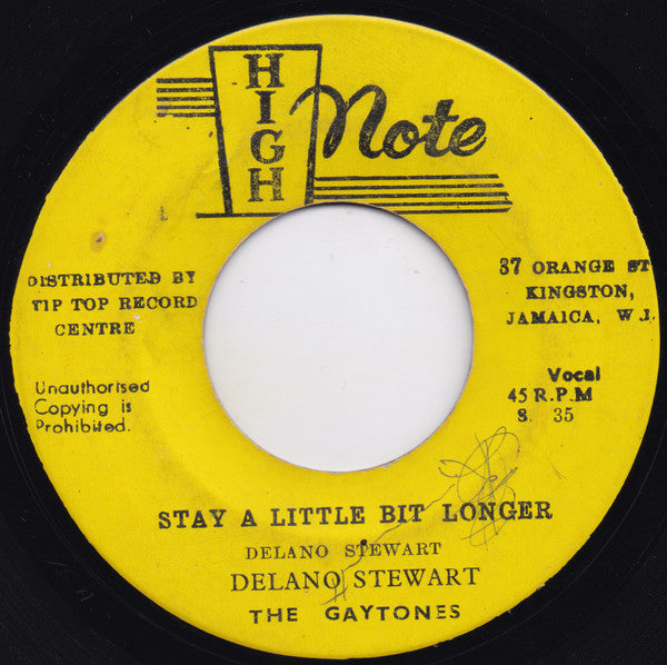 Winson Delano Stewart : Stay A Little Bit Longer (7", Single)