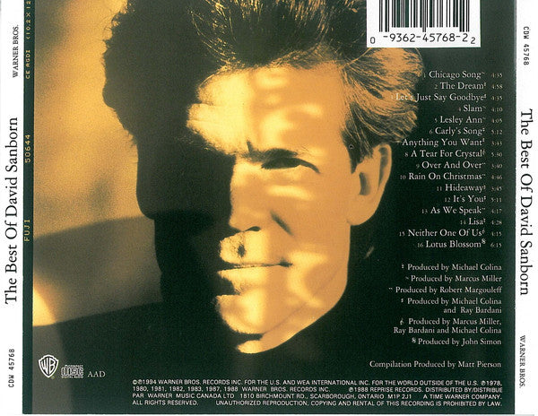 David Sanborn : The Best Of David Sanborn (CD, Comp)