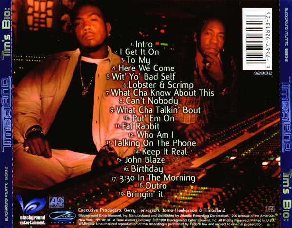 Timbaland : Tim's Bio: From The Motion Picture: Life From Da Bassment (CD, Album)