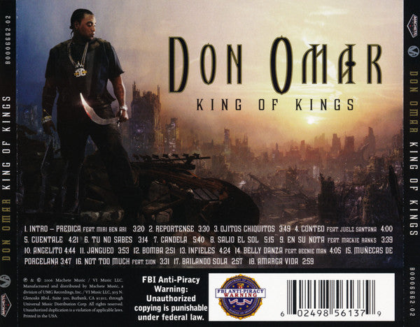 Don Omar : King Of Kings (CD, Album)