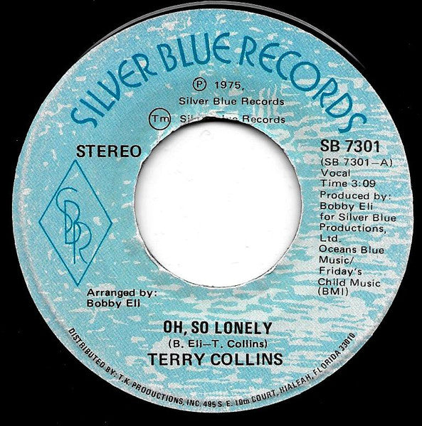 Terry Collins : Oh, So Lonely / Hold Hands With One Another (7", Single)