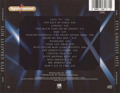 Styx : Greatest Hits (CD, Comp, Club, RM, CRC)