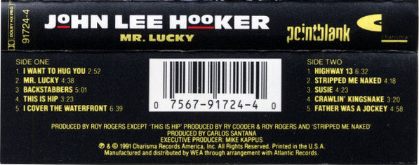 John Lee Hooker : Mr. Lucky (Cass, Album, SR,)