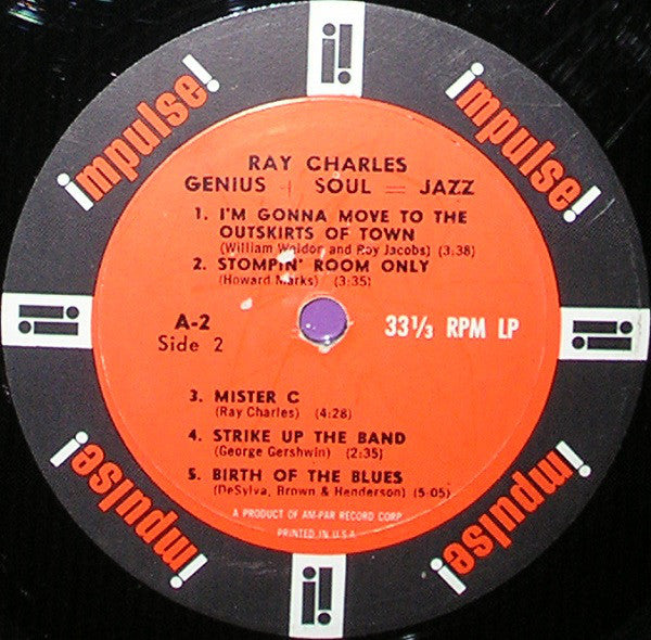 Ray Charles : Genius + Soul = Jazz (LP, Album, Mono, Gat)