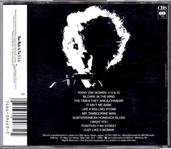 Bob Dylan : Bob Dylan's Greatest Hits (CD, Comp, RE)