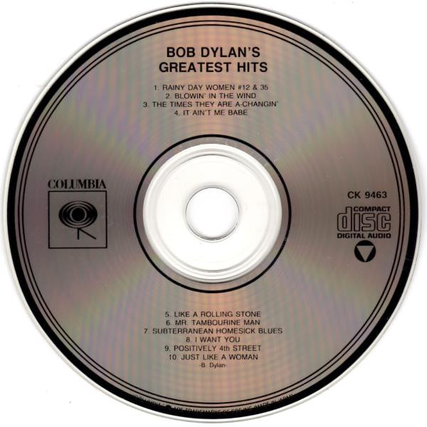 Bob Dylan : Bob Dylan's Greatest Hits (CD, Comp, RE)