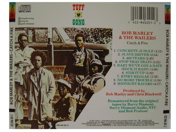 Bob Marley & The Wailers : Catch A Fire (CD, Album, RE, RM)