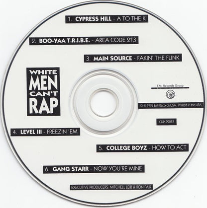 Various : White Men Can't Rap (More Music From The Twentieth Century Fox Film White Men Can't Jump) (CD, EP, Comp)