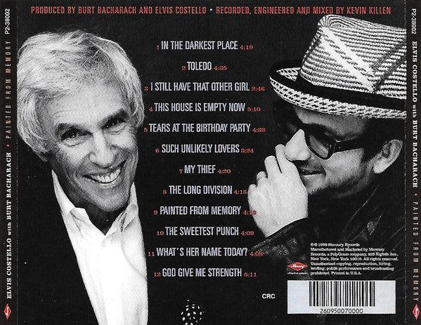 Elvis Costello With Burt Bacharach : Painted From Memory (CD, Album, Club, CRC)