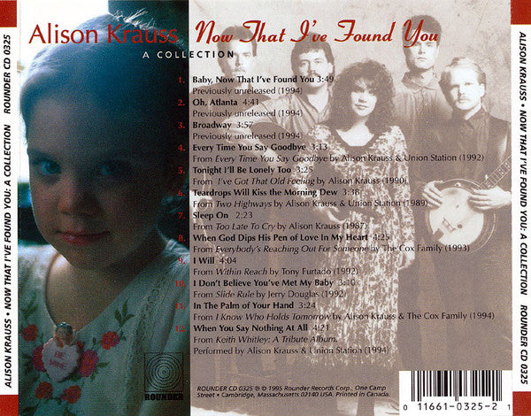 Alison Krauss : Now That I've Found You: A Collection (CD, Comp)