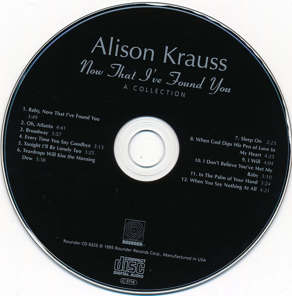 Alison Krauss : Now That I've Found You: A Collection (CD, Comp)