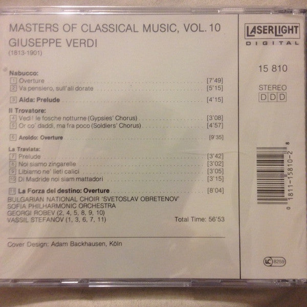 Giuseppe Verdi : Masters Of Classical Music, Vol.10: Verdi (CD, Comp)