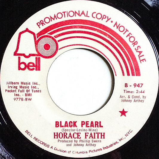 Horace Faith : Black Pearl / Help Me Help Myself (7", Single, Promo)