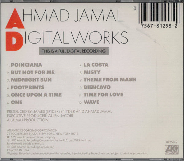 Ahmad Jamal : Digital Works (CD, Album, RE)