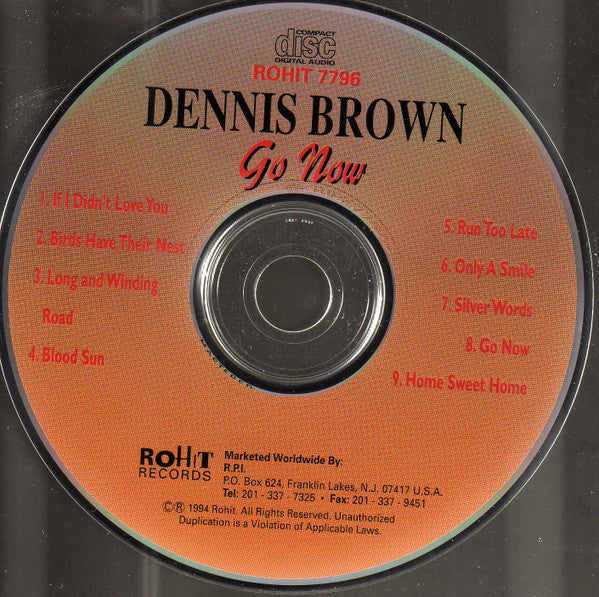 Dennis Brown : Go Now (CD, Album, Comp)