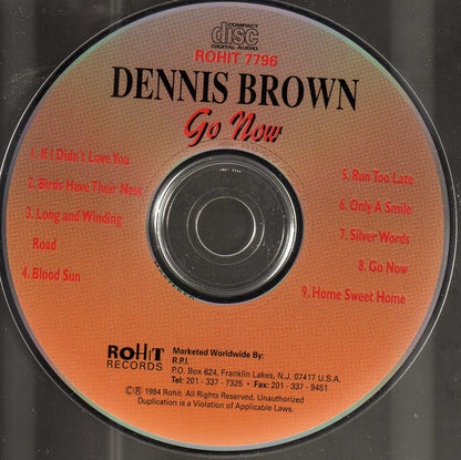 Dennis Brown : Go Now (CD, Album, Comp)