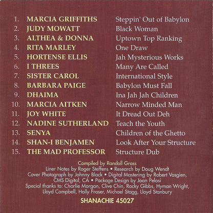 Various : Women In Reggae: Roots Daughters - Holding Up Half The Sky (CD, Comp)