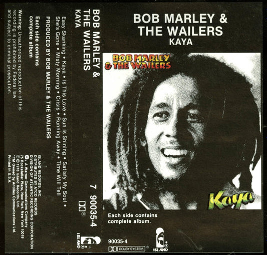 Bob Marley & The Wailers : Kaya (Cass, Album)