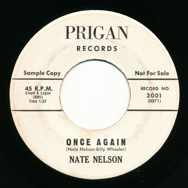 Nate Nelson (2) : Once Again / Tell Me Why (7", Promo)