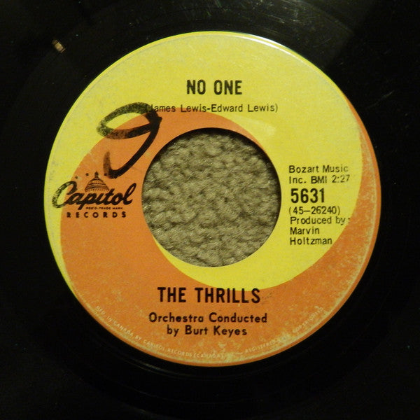 The Thrills (2) : No One (7", Single)