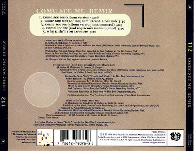 112 : Come See Me (Remix) (CD, Maxi)