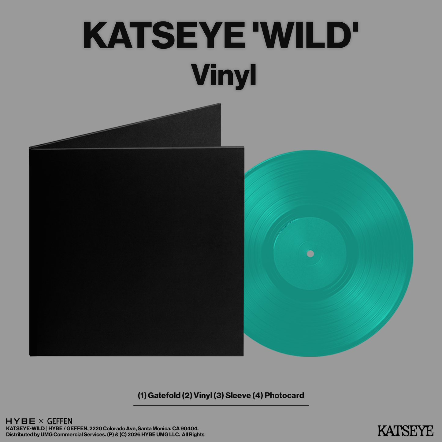 KATSEYE - Wild (Indie Exclusive) [Aquamarine Vinyl] (LP) M