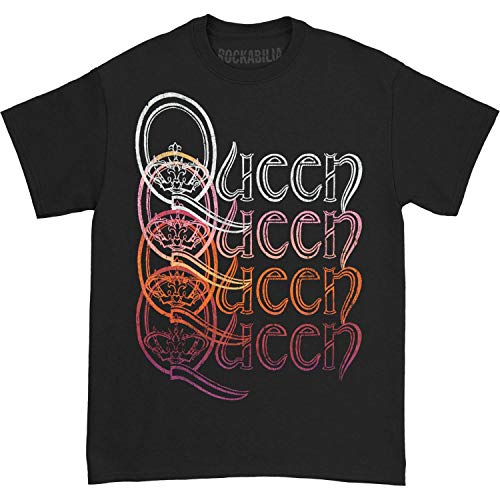 Queen - QUEEN REPEAT LOGO BLACK SS TEE LARGE (LP) M