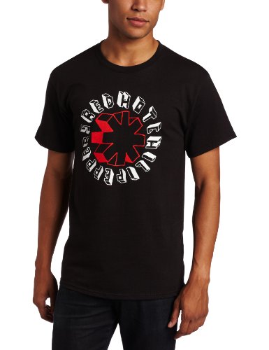 Red Hot Chilli Peppers - Hand Drawn Logo (Large Shirt, Black) (LP) M